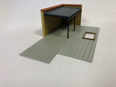 HT 87293 Carport i røde sten
