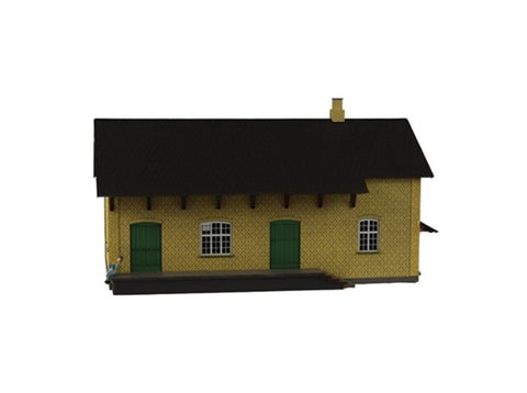 HT 87246 DSB Pakhus i gule sten